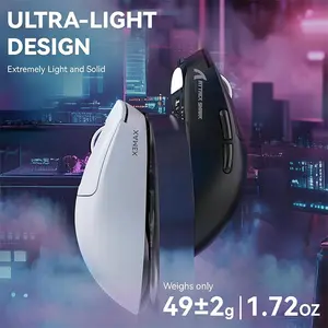 ATTACK SHARK X3PRO Gaming Mouse White Edition, Lightweight Wireless Design, High-Precision Optical Sensor, Competitive Esports Gaming Mouse
