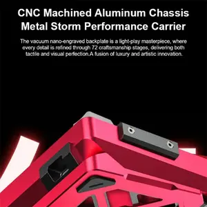 AULA AG60 Pro White + Red Wired Hall Effect Magnetic Gaming Keyboard, Aether Magnetic Switch, 60% 61-Key Layout, CNC Aluminum Case, 8K Polling Rate, 0.1ms Latency, 0.001mm Rapid Trigger Precision, Dual-Engine Structure, RGB