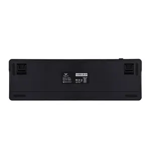 Aula F108 Pro Gradient Gray Wireless Mechanical Gaming Keyboard, Side-Engraved Keycaps, Zephyr V3 Switches, Full-Size 108-Key Layout, Tri-Mode Connectivity, RGB Backlighting, Hot-Swappable Keyboard