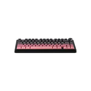 AULA F75 Gasket Mount Mechanical Keyboard Black Pink Side Print Edition, Compact Layout Design, RGB Lighting Effects, Mechanical Gaming Keyboard