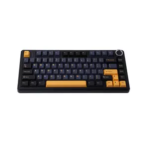 AULA F75 Gasket Mount Mechanical Keyboard Black RGB Edition, Compact Layout Design, RGB Lighting Effects, Mechanical Gaming Keyboard