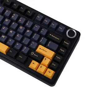AULA F75 Gasket Mount Mechanical Keyboard Black RGB Edition, Compact Layout Design, RGB Lighting Effects, Mechanical Gaming Keyboard