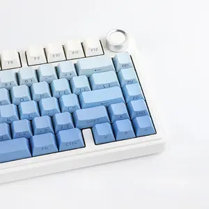 AULA F75 Gasket Mount Mechanical Keyboard Blue Side Print Edition, Compact Layout Design, RGB Lighting Effects, Mechanical Gaming Keyboard