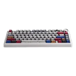 Aula F75 Comic Wireless Mechanical Gaming Keyboard, Comic-Themed Keycaps, Reaper Switches, 75% Compact Layout, Tri-Mode Connectivity, RGB Backlighting, Hot-Swappable Keyboard