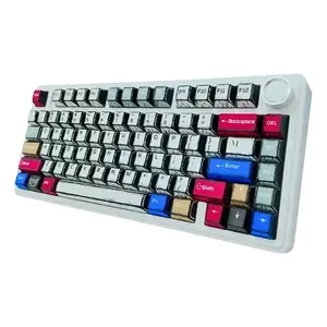 Aula F75 Comic Wireless Mechanical Gaming Keyboard, Comic-Themed Keycaps, Reaper Switches, 75% Compact Layout, Tri-Mode Connectivity, RGB Backlighting, Hot-Swappable Keyboard