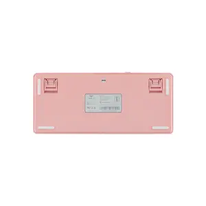AULA F75 Gasket Mount Mechanical Keyboard Gradient Pink Edition, Compact Layout Design, RGB Lighting Effects, Mechanical Gaming Keyboard