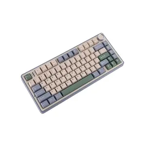 AULA F75 Gasket Mount Mechanical Keyboard Green Edition, Compact Layout Design, RGB Lighting Effects, Mechanical Gaming Keyboard
