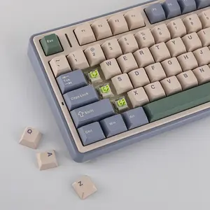 AULA F75 Gasket Mount Mechanical Keyboard Green Edition, Compact Layout Design, RGB Lighting Effects, Mechanical Gaming Keyboard