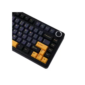 Aula F75 Thunder Black Wireless Mechanical Gaming Keyboard, Reaper Switches, 75% Compact Layout, Tri-Mode Connectivity, RGB Backlighting, Hot-Swappable Keyboard