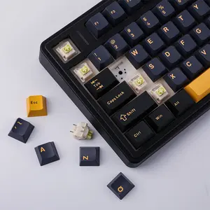 Aula F75 Thunder Black Wireless Mechanical Gaming Keyboard, Reaper Switches, 75% Compact Layout, Tri-Mode Connectivity, RGB Backlighting, Hot-Swappable Keyboard