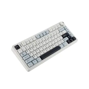 AULA F75 Gasket Mount Mechanical Keyboard Light Blue Edition, Compact Layout Design, RGB Lighting Effects, Mechanical Gaming Keyboard