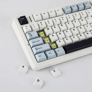 AULA F75 Gasket Mount Mechanical Keyboard Light Blue Edition, Compact Layout Design, RGB Lighting Effects, Mechanical Gaming Keyboard