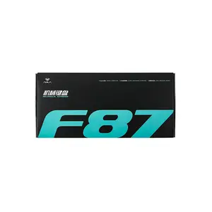 AULA F87 Pro Gasket Mount Mechanical Keyboard Black Grey Side Print Edition, RGB Lighting Effects, Gasket Mount Design, Compact Mechanical Gaming Keyboard