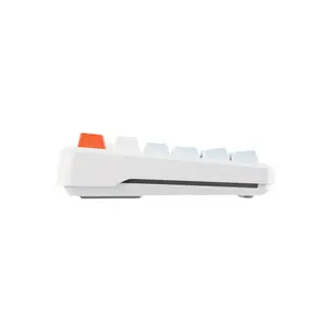 AULA F87 Pro Gasket Mechanical Keyboard White Blue Edition, Gasket Mount Design, RGB Lighting Effects, Compact Mechanical Gaming Keyboard