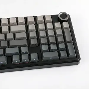 AULA F99 PRO Gradient Grey Side-Engraved Tri-Mode Mechanical Gaming Keyboard, LEOBOG Nimbus Linear Switch V3, 96% 100-Key Gasket Layout, Hot-Swappable, Rotary Knob, RGB, 2.4GHz / Bluetooth 5.0 / USB-C, 8000mAh Battery