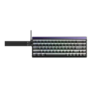 AULA HERO68 HE Black Lighthouse Wired Hall Effect Magnetic Gaming Keyboard, Jade King Magnetic Switch, 65% 68-Key Layout, Hot-Swappable PCB, 8K Polling Rate, Up to 128K Scan Rate, 0.01–3.4mm Adjustable Actuation, RGB