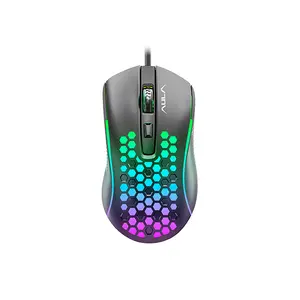 Aula S11 A603 Wired Gaming Mouse, 3600 DPI Optical Sensor, 4 Programmable Buttons, Adjustable DPI Levels, Ergonomic Gaming Mouse
