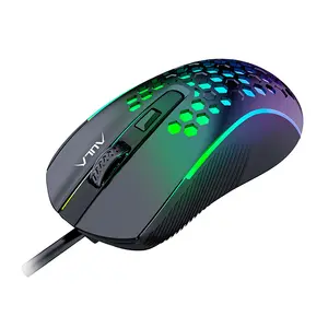 Aula S11 A603 Wired Gaming Mouse, 3600 DPI Optical Sensor, 4 Programmable Buttons, Adjustable DPI Levels, Ergonomic Gaming Mouse