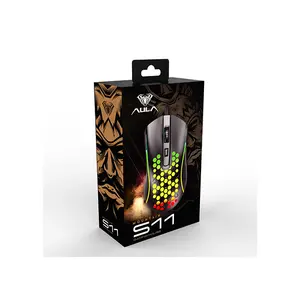 Aula S11 A603 Wired Gaming Mouse, 3600 DPI Optical Sensor, 4 Programmable Buttons, Adjustable DPI Levels, Ergonomic Gaming Mouse