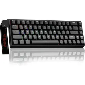 Aula WIN68 HE Magnetic Gaming Keyboard Black, Graywood Magnetic Switches, 68-Key Compact Layout, Hall Effect Technology, RGB Backlighting, Hot-Swappable Gaming Keyboard