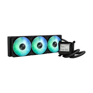 ASUS AYW Prime LC 360 ARGB LCD All-in-One CPU Liquid Cooler, 2.3 Inch LCD Display, 360mm Radiator, Triple ARGB PWM Fans