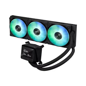 ASUS AYW Prime LC 360 ARGB LCD All-in-One CPU Liquid Cooler, 2.3 Inch LCD Display, 360mm Radiator, Triple ARGB PWM Fans