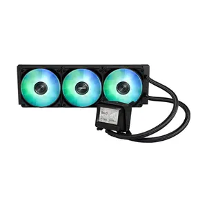 ASUS AYW Prime LC 360 ARGB LCD All-in-One CPU Liquid Cooler, 2.3 Inch LCD Display, 360mm Radiator, Triple ARGB PWM Fans