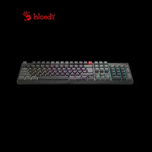 Bloody B230N Neon Backlit Gaming Keyboard Black, Multi-Key Anti-Ghosting, Adjustable Backlighting, Gaming Membrane Keys, Spill Resistant Design, Wired USB Gaming Keyboard