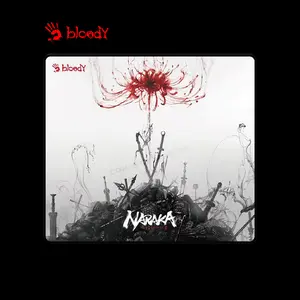 Bloody BP-45 Naraka Gaming Mouse Pad, 450 x 400 x 3mm Extended Surface, Naraka Edition Design, Precision Tracking Surface, Anti-Slip Rubber Base, Gaming Mouse Mat