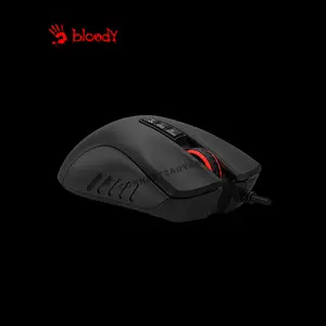 Bloody ES5 Gaming Mouse Black, 3200 CPI Optical Sensor, RGB Lighting Effects, Ergonomic Gaming Design, High-Speed Wired USB Gaming Mouse
