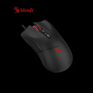 Bloody ES5 Gaming Mouse Black, 3200 CPI Optical Sensor, RGB Lighting Effects, Ergonomic Gaming Design, High-Speed Wired USB Gaming Mouse