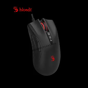 Bloody ES5 Gaming Mouse Black, 3200 CPI Optical Sensor, RGB Lighting Effects, Ergonomic Gaming Design, High-Speed Wired USB Gaming Mouse