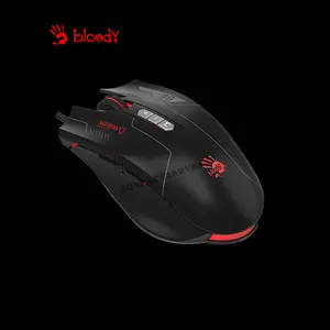 Bloody ES7 RGB Gaming Mouse, 6000 CPI Optical Sensor, RGB Lighting Effects, Ergonomic Gaming Design, High-Speed Wired USB Gaming Mouse