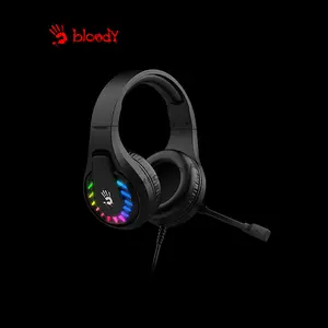 Bloody G230P Black Gaming Headset, Stereo Audio Drivers, Noise-Cancelling Microphone, Comfortable Over-Ear Design, Wired Gaming Headset