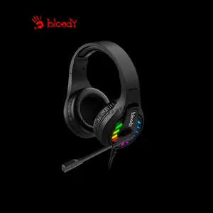 Bloody G230P Black Gaming Headset, Stereo Audio Drivers, Noise-Cancelling Microphone, Comfortable Over-Ear Design, Wired Gaming Headset