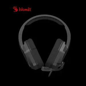 Bloody G260 Black Stereo Gaming Headset, High-Quality Audio Drivers, Noise-Reducing Microphone, Comfortable Over-Ear Design, Wired Gaming Headset