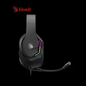 Bloody G260 Black Stereo Gaming Headset, High-Quality Audio Drivers, Noise-Reducing Microphone, Comfortable Over-Ear Design, Wired Gaming Headset