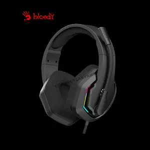 Bloody G260 Black Stereo Gaming Headset, High-Quality Audio Drivers, Noise-Reducing Microphone, Comfortable Over-Ear Design, Wired Gaming Headset