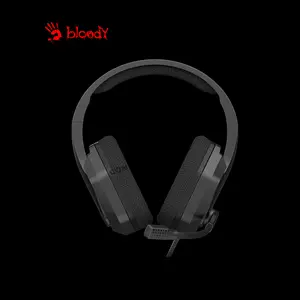 Bloody G260P Black Gaming Headset, Stereo Audio Drivers, Noise-Cancelling Microphone, Comfortable Over-Ear Design, Wired Gaming Headset