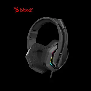 Bloody G260P Black Gaming Headset, Stereo Audio Drivers, Noise-Cancelling Microphone, Comfortable Over-Ear Design, Wired Gaming Headset