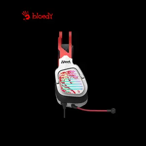 Bloody G560 Naraka Gaming Headset, Virtual 7.1 Surround Sound, Noise-Cancelling Microphone, RGB Lighting Effects, Naraka Edition Over-Ear Gaming Headset