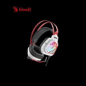 Bloody G560 Naraka Gaming Headset, Virtual 7.1 Surround Sound, Noise-Cancelling Microphone, RGB Lighting Effects, Naraka Edition Over-Ear Gaming Headset