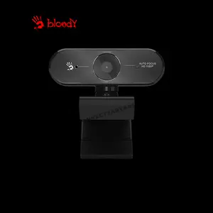 Bloody GK30 Full HD Auto Focus Gaming Webcam, 1080P 30FPS Resolution, Rapid Auto Focus, 75° Wide Viewing Angle, Digital Microphone, USB 2.0 Connectivity