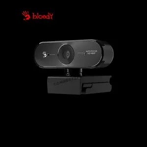 Bloody GK30 Full HD Auto Focus Gaming Webcam, 1080P 30FPS Resolution, Rapid Auto Focus, 75° Wide Viewing Angle, Digital Microphone, USB 2.0 Connectivity