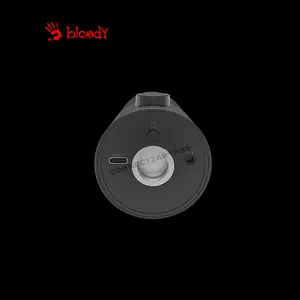 Bloody GM50 Pro RGB USB Gaming Microphone, 192kHz High Sample Rate, 4 Polar Patterns, Tap-to-Mute Sensor, 8 RGB Lighting Effects, USB Type-C Connectivity, Black Edition