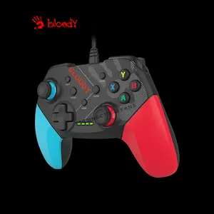 Bloody GP30 USB Wired Gaming Controller, Ergonomic Gamepad Design, Plug-and-Play USB Connectivity, Dual Analog Controls, Multi-Platform Gaming Controller, Sports Blue Edition