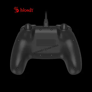 Bloody GP30 USB Wired Gaming Controller, Ergonomic Gamepad Design, Plug-and-Play USB Connectivity, Dual Analog Controls, Multi-Platform Gaming Controller, Sports Red Edition