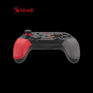 Bloody GPW50 Wireless Gaming Controller, 2.4GHz Wireless & USB Wired Connectivity, Dual Connectivity Design, Ergonomic Gaming Controller, Multi-Platform Gaming Controller, Sports Red Edition