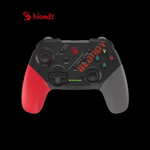 Bloody GPW50 Wireless Gaming Controller, 2.4GHz Wireless & USB Wired Connectivity, Dual Connectivity Design, Ergonomic Gaming Controller, Multi-Platform Gaming Controller, Sports Red Edition