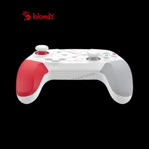 Bloody GPW50 Wireless Gaming Controller, 2.4GHz Wireless & USB Wired Connectivity, Dual Connectivity Design, Ergonomic Gaming Controller, Multi-Platform Gaming Controller, Sports White Edition
